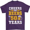Gildan T-Shirt Divertente Per Uomini 50 Anni 50° Compleanno 100% Cotone