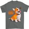 Gildan Illustrazione Di Un Corgi Gallese Maglietta Da Uomo 100% Cotone