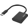 Hama Adattatore USB-C - 2xUSB-C Presa (100 W, DC) Nero