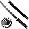 Mini Katana di Tanjiro Kamado dall'anime Kimetsu no Yaiba Demon Slayer 42.5 cm con supporto