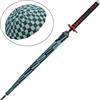 Ombrello katana con fiamme ispirato a Tanjiro Kamado