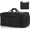 VS VOGSHOW Borsone da Viaggio Grande 80L Ripiegabile, Impermeabile, con Scomparto per Scarpe per Uomini e Donne (Nero)