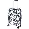 Mandarina Duck carrello Logoduck + Printed Exp. Cabin Trolley Moire nero bianco