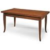 KONTE.DESIGN | Tavolo Santo Spirito Allungabile 160×85 cm - Estendibile fino a 240×85 cm | Tavolo da Pranzo in Legno con Gambe a Sciabola | Design Classico Made in Italy