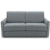 POLTRONE ITALIA Divano Letto Salvaspazio 3 posti trasformabile Materasso H17 cm Sfoderabile antimacchia Grigio inserti beige Made in Italy