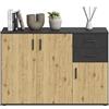 AVANTI TRENDSTORE - Sarre - Bellissimo comò rustico in 3 colori e varie miusure. A 3 ante battenti e 2 cassetti. Dimensioni LAP ca. 120x83x35 cm