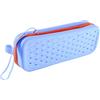 Gvblkq Custodia per occhialini da nuoto, custodia protettiva in morbido silicone per occhialini da nuoto, custodia per tappi per le orecchie, borsa di grande capacità con cerniera per immersioni e