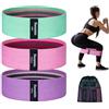 Honmein Fasce di resistenza per allenamento, 3 livelli, set di fasce per allenamento per donne e uomini, fasce per fianchi e sederini, per fitness a casa, palestra, yoga, pilates (assortiti)
