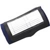Fauhapyway Braccialetto quarterback con 3 finestre per allenatori di calcio, banda strategica in PVC a tripla fessura per chiamate di gioco, nero, blu navy, rosso, 17 x 10,8 cm (rosso)