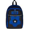 Seven Zaino Scuola Doppio Scomparto Inter, Blu, 26 L, Tasca frontale, Tasca laterale portaborraccia, Scuola elementare e media, Bambini e ragazzi, Calcio, Prodotto ufficiale