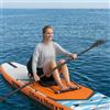 Ziaphsol Sedile per tavola da paddle in lyocell, nero, 52 x 31 x 45 cm, rimovibile, con cinghie, regolabile 31-48 cm per accessori kayak, sedile a pagaia e touring in mare o fiume