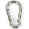 Folpus Gancio Inox Acciaio con Moschettone Clip Apertura Pratica E Struttura Anti Umidità Adatto per Collegamento Diving Arrampicata Hiking Attrezzature Sportive Outdoor, Argento, 8mm Di Spessore