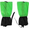 RANRAO Ghette da neve impermeabili e antivento, ghette per stivali da esterno per escursionismo, caccia, pesca, vestibilità regolabile con coulisse, 45,7 cm (verde)