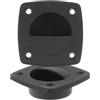 VERDANVERSE Maniglie per Barche in Nylon 2 Pezzi Maniglia Incassata Quadrata Nera in Pp Resistente Presa Migliorata per Porte e Gavoni di Cabina