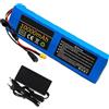 CQHZCL Batteria Per E-Bike Da 36V 10Ah Con Protezione BMS, Batteria Agli Ioni Di Litio Impermeabile Per Monopattini Elettrici E Go-Kart (36V 10AH),T+JST