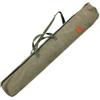 Drawup Custodia per canna da pesca portatile, 130 cm, pieghevole, in tela, per viaggi all'aperto e pesca alla carpa, verde, Marrone, 1,2 m, Design portatile