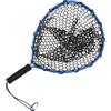 Nexbrill Retino da pesca in silicone con asta telescopica regolabile in lega di alluminio, per pesca alla carpa, pesca a mosca, guadini compatti per barche o banche (blu)