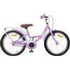 Ziaphsol Bicicletta per bambini da 18 pollici, in acciaio, da 5 a 7 anni, manubrio regolabile, sella, freno a cerchione, parafango, 1 velocità, da 115 a 125 cm, per attività all'aperto e tempo libero