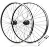 HWEVDHJ 26/27,5/29 Pollici Ruote Per Mountain Bike Cerchione In Alluminio 32H Set Di Ruote MTB Con Freno A Disco A Sgancio Rapido 9×100/10×135mm Per Cassette A 7-12 Velocità