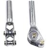 Drawup Rullo di guide per canna da pesca in acciaio inox per pesca a traina in acqua salata - Kit di riparazione occhielli 6,5 cm argento (7#)