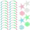 OFFSCH 144 Pezzi Decorazioni Plastica Bicicletta a Raggi per Stella e Forma Luminosa in Sicura, Design Giocoso Fissaggio Stabile per Ruote