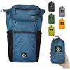 4Monster Zaino pieghevole ultra leggero, unisex per attività all'aperto, 2 in 1, zaino da trekking impermeabile