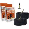 Generico COPPIA DUE 2 CAMERE D'ARIA BICI 700X19 23C RV 48 MM