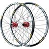 QHYRZE Set Di Ruote for Mountain Bike 26/27.5/29'' Freno A Disco MTB Cerchio In Lega A Doppia Parete QR Mozzo 32H Cassetta 7-12 Velocità
