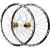 QHYRZE Set Di Ruote for Mountain Bike 26/27.5/29'' Freno A Disco MTB Cerchio In Lega A Doppia Parete Sgancio Rapido Mozzo 32H Cassetta 7-12 Velocità