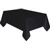 amscan 9915405-216 - Tovaglia in plastica ecologica e riutilizzabile, 2,74 m, colore: Nero carbone