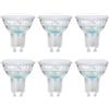 Amazon Basics Faretto professionale a LED GU10 da 3,7 W (equivalenti a 35W), bianco freddo, Dimmerabile (confezione da 6 pezzi)