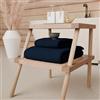 PETTI Artigiani Italiani - Asciugamani Bagno in 100% Spugna di Cotone, Set Asciugamani 1+1, 2 Pezzi 1 Asciugamano Viso e 1 Asciugamano Mani, Asciugamani Blu
