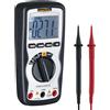 Laserliner Multimetro digitale Compact, con auto-range, misurazione AC/DC, capacità, frequenza, test diodi, passaggio con segnale acustico, allarme vibrazionale