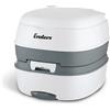 Enders Wc Chimico Portatile Deluxe Campeggio - Toilet viaggio per Roulotte, Camper, Barca, Casa, Auto - per Anziani, Adulti e Bambini - Bianco #4950