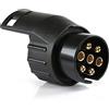 Ryme Automotive Adattatore rimorchio da 7 a 13 pin 12 V convertitore elettrico per rimorchio, caravan, presa per rimorchio auto