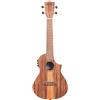 KALA Ukulele da concerto Tri-Top in teak con spalla mancante ed equalizzatore inclusa custodia imbottita