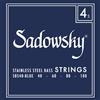 Sadowsky Blue Label 040-100 - Set di corde per basso, in acciaio INOX, 4 corde