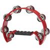 Stagg TAB-2 RD Tambourin Demi-Lune en Plastique avec 16 Cymbalettes red