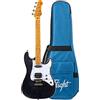 Flight Ukeleles Pathfinder Solid Body Trasparente Nero Elettrico Tenore Ukulele