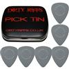 Dirty Riffs Dunlop Delrin Prime Grip - Plettri per chitarra, 0,71 mm, colore: grigio