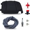 Gubeter Kit Coperchio Filtro aria per Briggs & Stratton Serie 650EXI, 675EXI e 675IS Motori, con candela, filtro dell'olio e tubo del carburante, sostituisce i codici 594575 798452