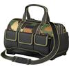 Générique Heavy Duty Canvas Tool Bag - 24oz Thickened contrattore di elettrico Tool Tote. Multi-Functional Repair & Installation Bag With Reinforced Base, Multiple Pockets, Padded Handle. Lavoro Sito