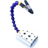 FounAwesome Apparecchio flessibile per stazione di saldatura, morsa in alluminio resistente per saldatura, aiutante di terza mano con clip rivestite in gomma per riparazione PCB e assemblaggio modello (1 braccio)