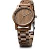 LeeEv Orologi in legno Uwood Series 40 mm Unisex Orologio in legno naturale fatto a mano con confezione regalo e fascia regolabile