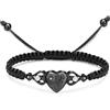 AIWENXI Bracciale con urna di girasole per cenere, corda intrecciata, per uomini e donne, in acciaio inox, fatto a mano, per animali domestici, ceneri umane, 1.57, Senza Gemstone