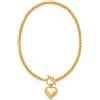 ENSKEFEN Collana con ciondolo a forma di cuore in stile vintage con ciondolo a forma di cuore, da donna, alla moda, Adjustable Size, Ottone, Nessuna pietra preziosa