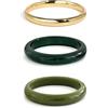 Hernin Bracciale rigido in resina, bracciali in resina da donna, bracciali rigidi in acrilico sovrapponibili, bracciali massicci, set di bracciali rigidi spessi e di grande effetto