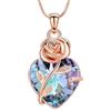 AIWENXI Gioielli per cremazione a forma di cuore, urna di nascita, collana per cenere, in acciaio inox, per cenere, ricordi, ceneri umani, urne