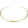 IMIKEYA Collana Choker rotonda dorata da donna, design minimalistico, elegante, accessorio alla moda, per feste e diario