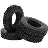 plplaaoo RC CARGHE Bash Black Black 20mm Larghezza 4pcs per Camion del Trattore Tamiya 1/14 Auto RC